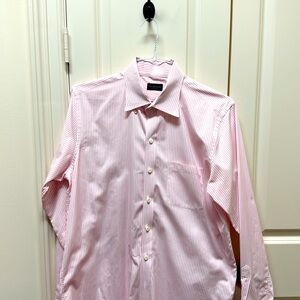 Men's Pink Striped Dress Shirt